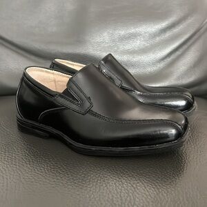 Florsheim Boys Shoe Reveal Bike Slip Jr. Black Sz 10.5